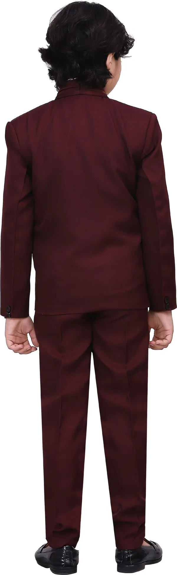 Maroon_Polyester_Blend_Coat_Pant_Suit_Set_Solid_For_Boys