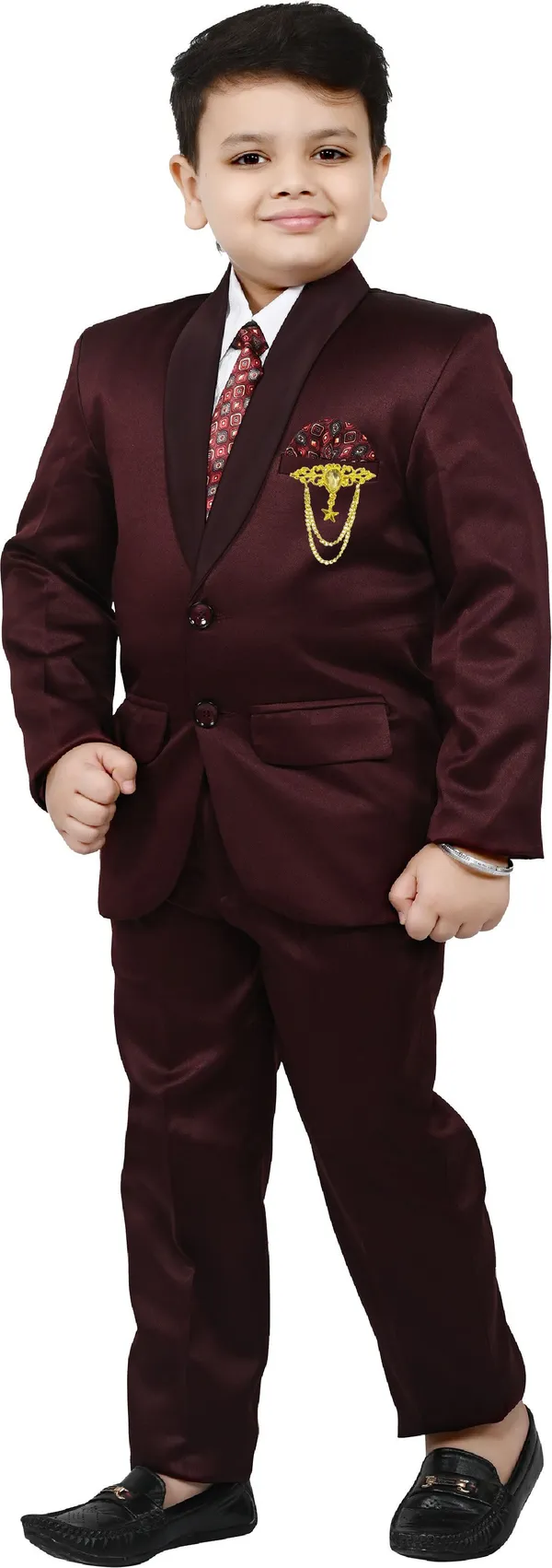 Maroon_Silk_Blend_Bt_Dezines_Coat_Pant_Suit_Set:_Shirt,_Pants,_Coat,_And_Tie_For_Kids_Solid_For_Boys