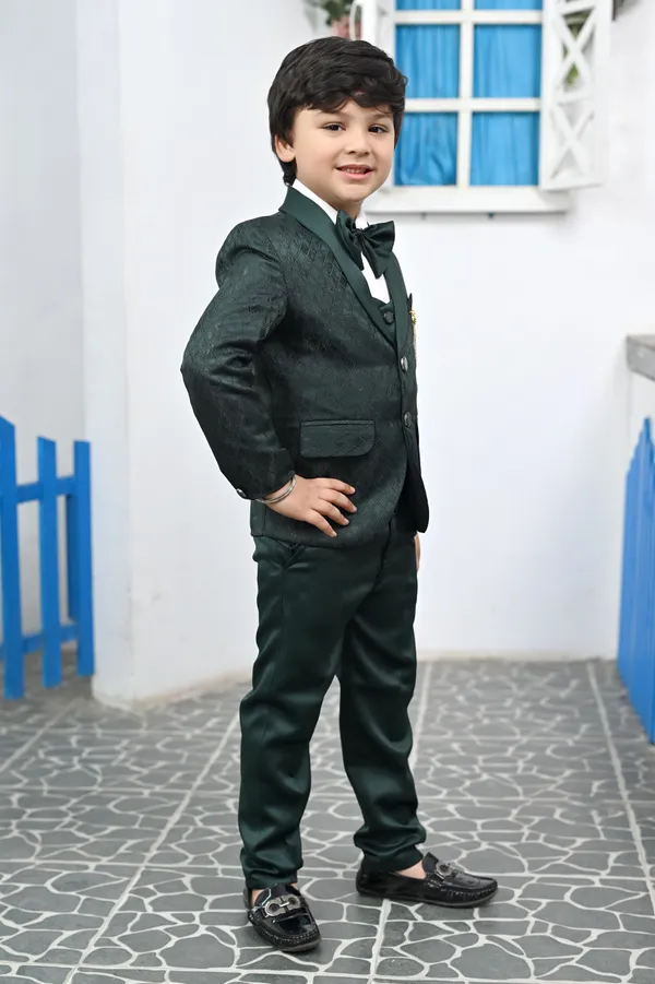 Dark_Green_Satin_5_Piece_Coat_Pant_Suit_Set_Diamonds_For_Boys