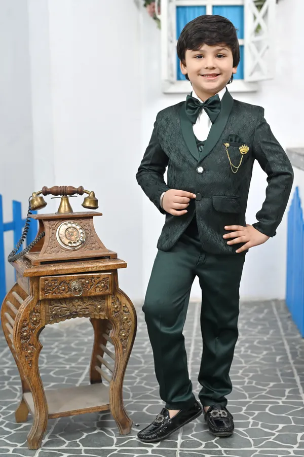 Dark_Green_Satin_5_Piece_Coat_Pant_Suit_Set_Diamonds_For_Boys