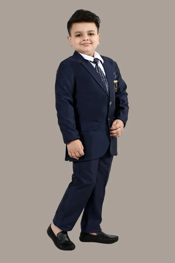 Blue_Cotton_Blend_4-Piece_Coat_Pant_Suit_Set_Solid_For_Boys