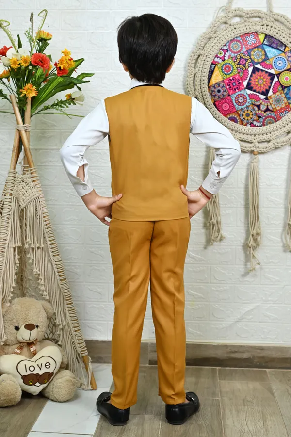 Brown_Cotton_Blend_Piece_Suit_Set:_Shirt,_Pants,_And_Waistcoat_Solid_For_Boys