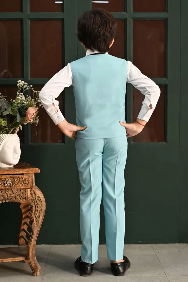 Light_Blue_Cotton_Blend_Piece_Suit_Set:_Shirt,_Pants,_And_Waistcoat_Solid_For_Boys