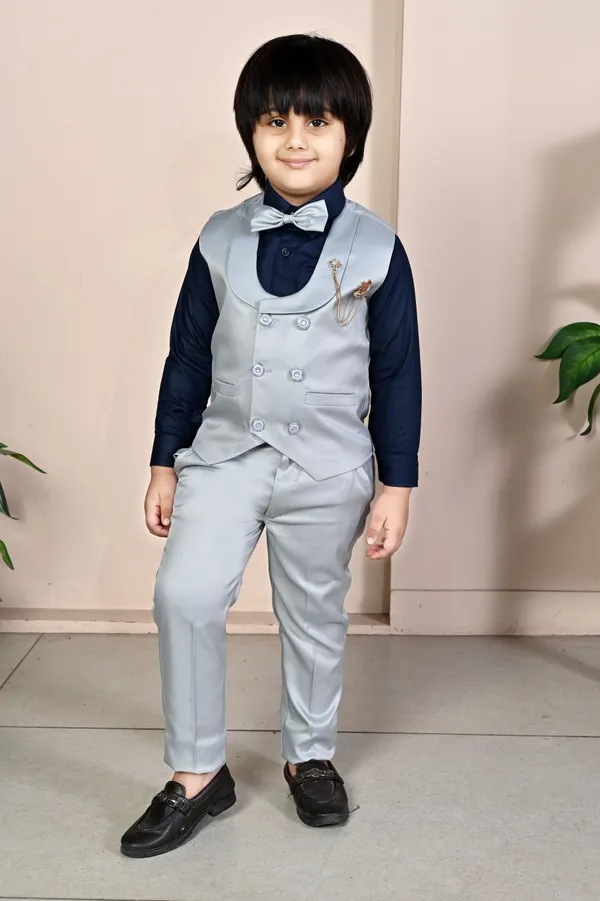 Grey_Cotton_Blend_3_Piece_Suit_Set:_Shirt,_Pants,_And_Waistcoat_Solid_For_Boys