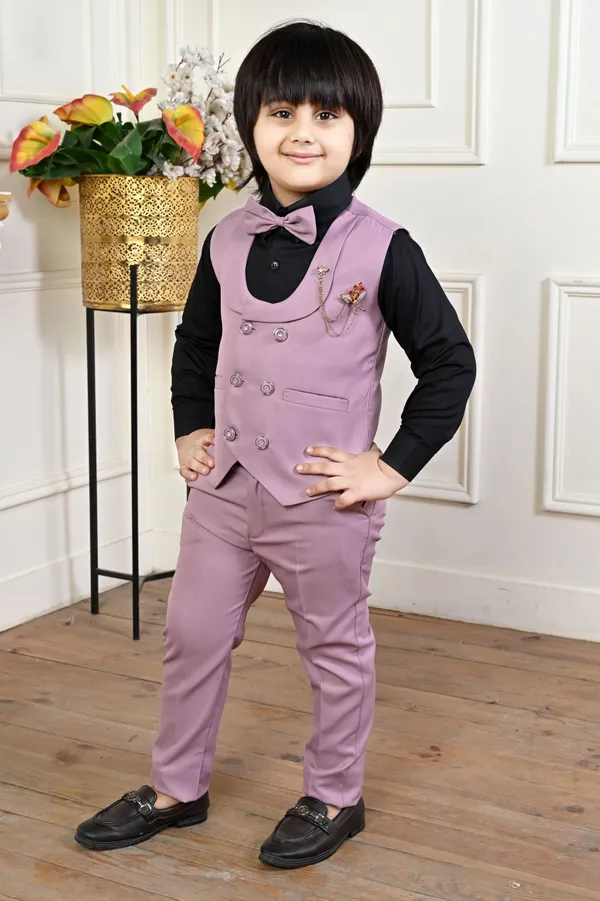Purple_Cotton_Blend_3_Piece_Suit_Set:_Shirt,_Pants,_And_Waistcoat_Solid_For_Boys