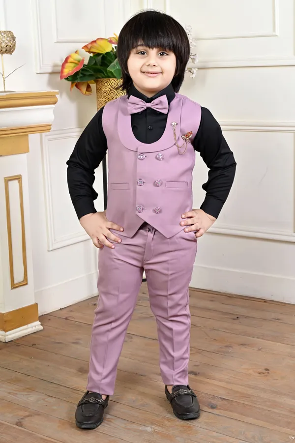 Purple_Cotton_Blend_3_Piece_Suit_Set:_Shirt,_Pants,_And_Waistcoat_Solid_For_Boys