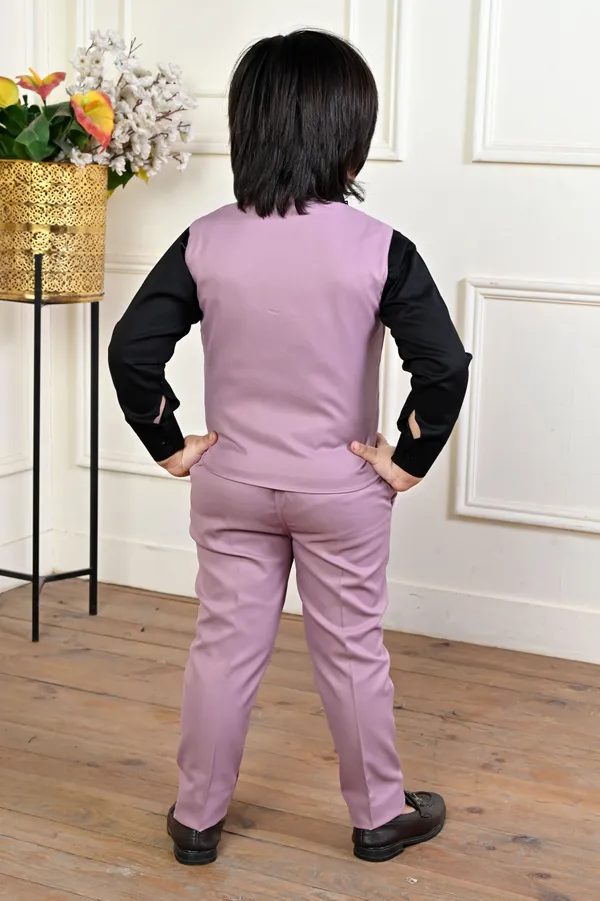 Purple_Cotton_Blend_3_Piece_Suit_Set:_Shirt,_Pants,_And_Waistcoat_Solid_For_Boys
