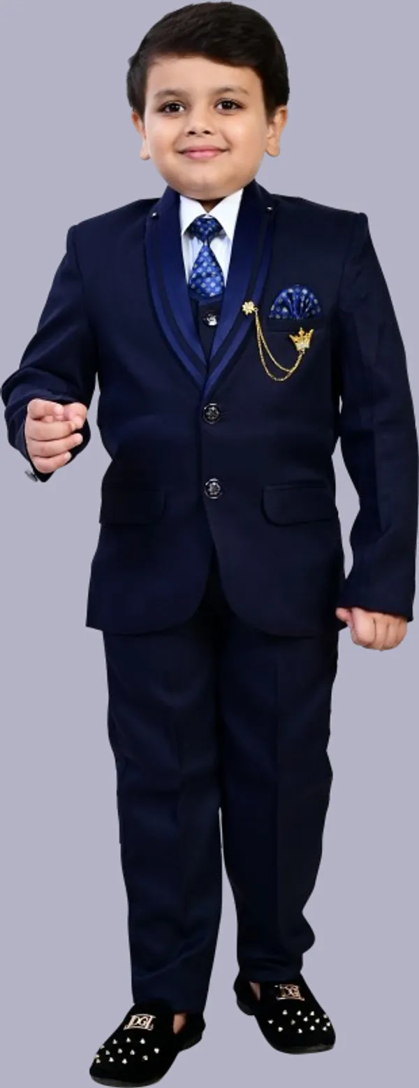 Dark_Blue_Polyester_5_Piece_Coat_Pant_Suit_Set_Solid_For_Boys