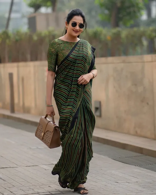 Dark_Forest_Green_sareeAjrakh_Printed_Soft_Gaji_Silk_Natural_Print_Saree_For_Women
