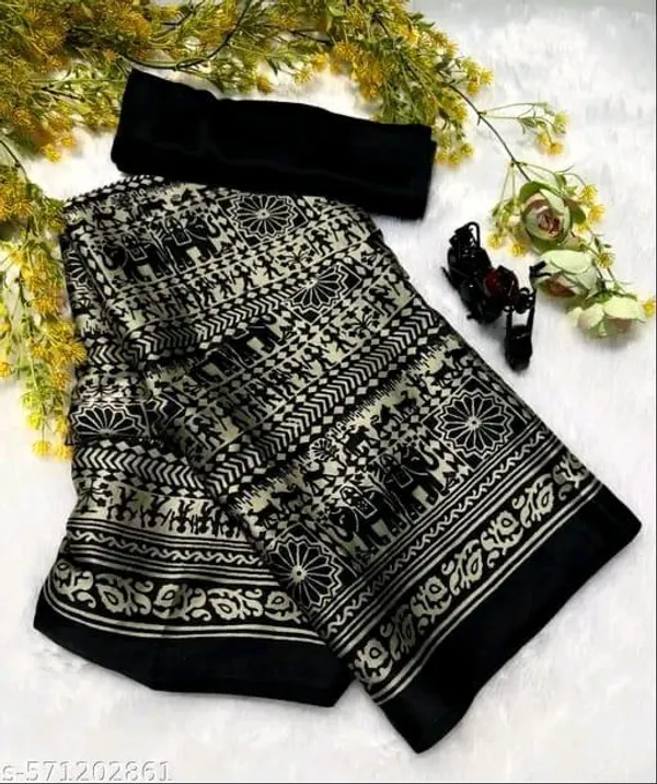 Black_Satin_Printed_Gajji_Silk_Saree.