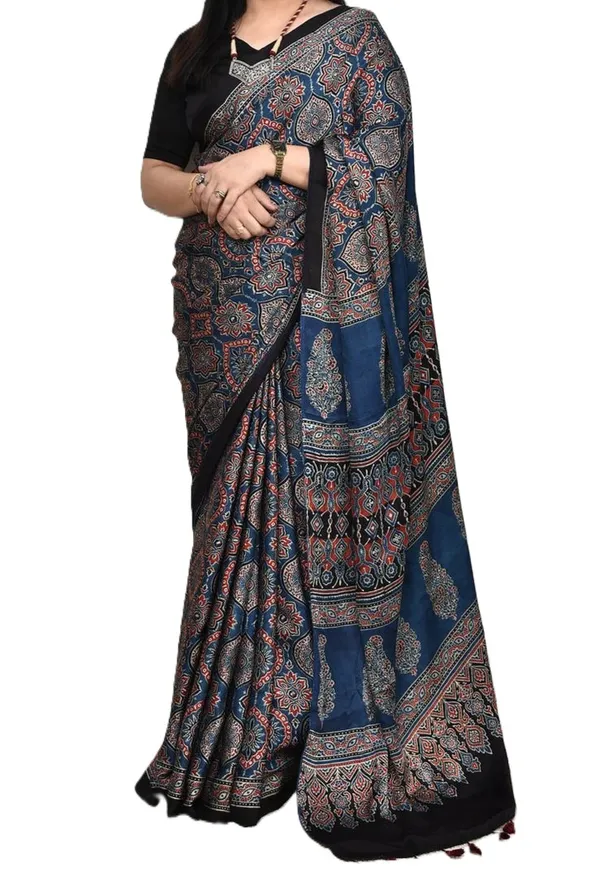 Blue_Ajrakh_Printed_Soft_Gaji_Silk_Natural_Print_Saree_For_Women
