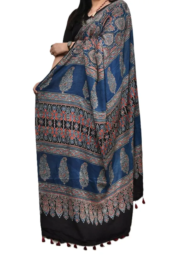 Blue_Ajrakh_Printed_Soft_Gaji_Silk_Natural_Print_Saree_For_Women