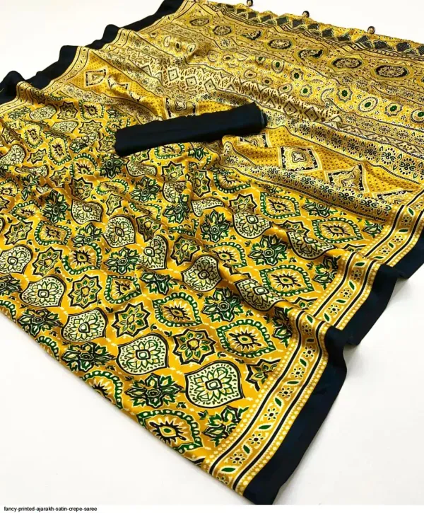 Brilliant_Yellow_Ajrakh_Printed_Soft_Modal_Silk_Natural_Print_Saree_