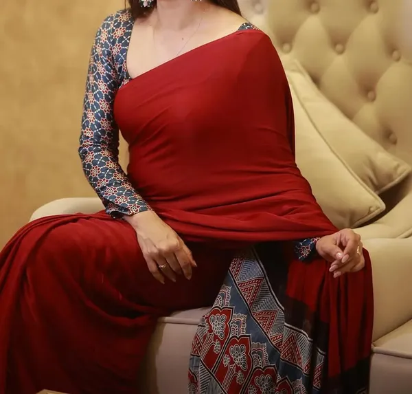 Dark_Red__Ajrakh_Printed_Soft_Gaji_Silk_Natural_Print_Saree_For_Women