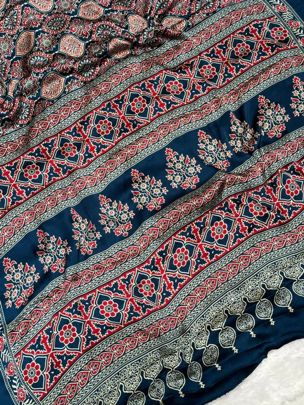 Indigo_Morpich__Ajrakh_Printed_Soft_Modal_Silk_Natural_Print_Saree_For_Women