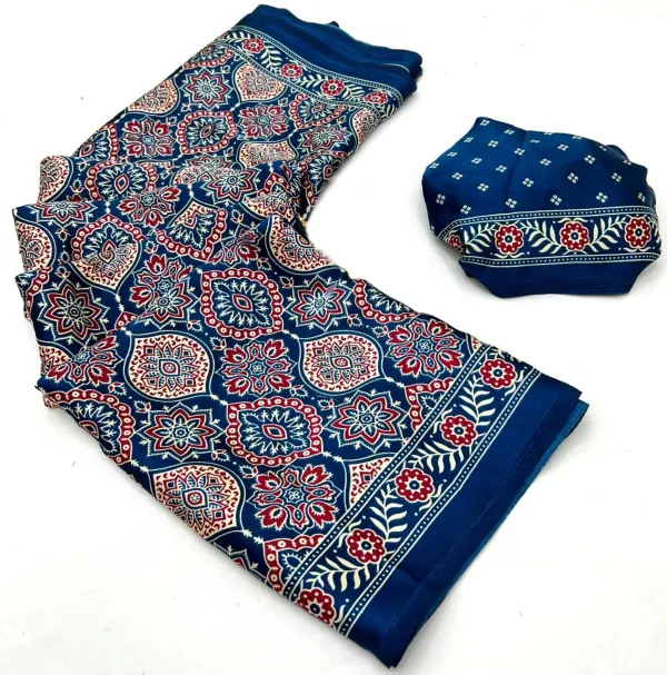 Indigo_Morpich__Ajrakh_Printed_Soft_Modal_Silk_Natural_Print_Saree_For_Women