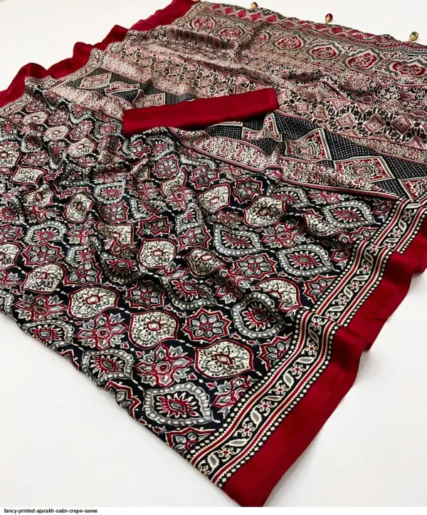 Majestic_Black_and_Maroon_Ajrakh_Printed_Soft_Modal_Silk_Natural_Print_Saree_