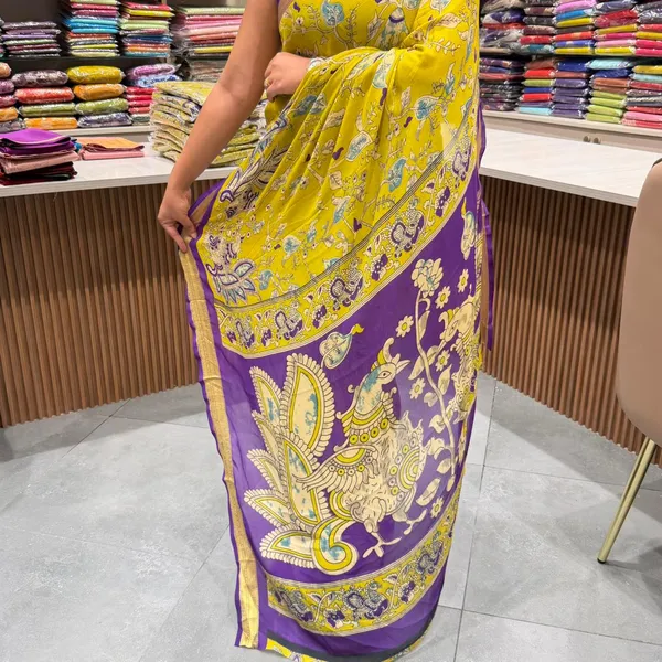 Festive_Wear_Pure_Soft_Georgette_Jacquard_Border_Rich_Pallu_Print_Design_Saree_With_Blouse_Piece.