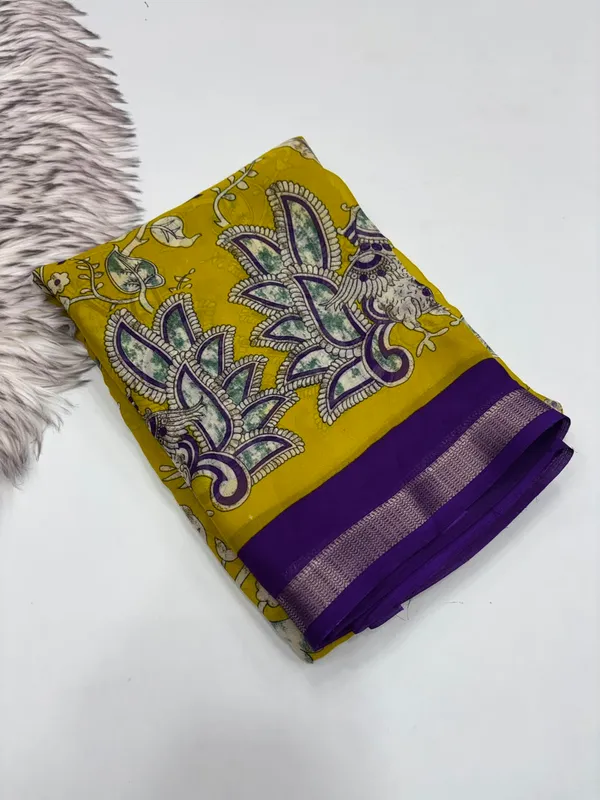 Festive_Wear_Pure_Soft_Georgette_Jacquard_Border_Rich_Pallu_Print_Design_Saree_With_Blouse_Piece.