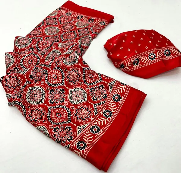 Red_Ajrakh_Printed_Soft_Modal_Silk_Natural_Print_Saree_For_Women