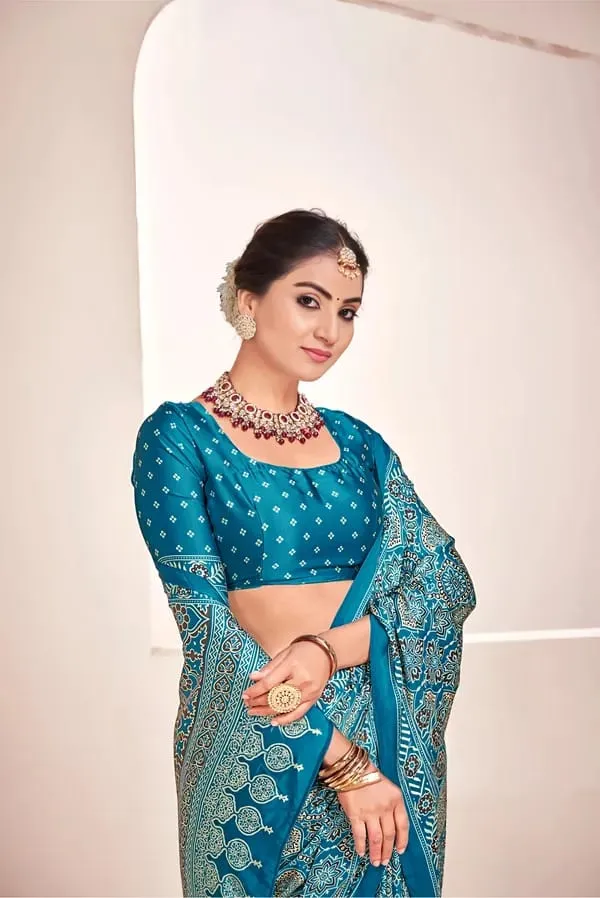 Rama_Ajrakh_Printed_Soft_Modal_Silk_Natural_Print_Saree_For_Women