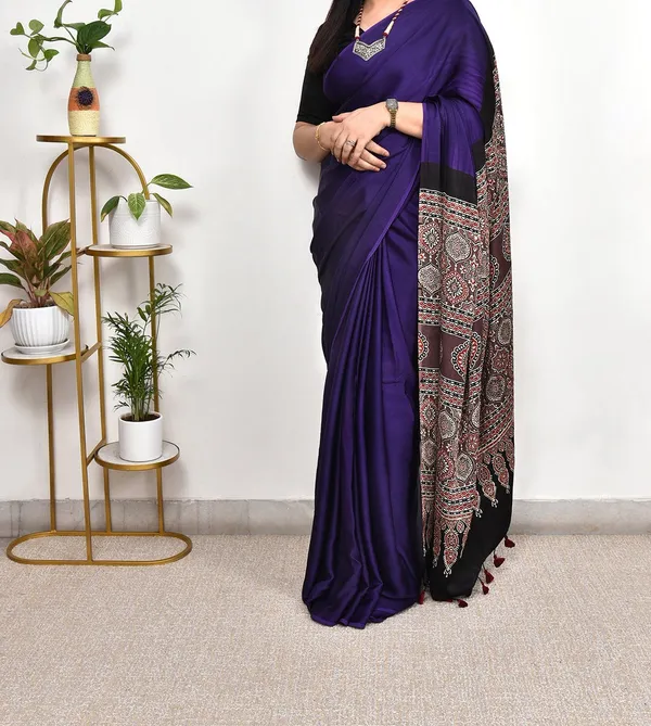 Soft_Silk_Striped_with_Ajrakh_Hand_Block_Printed_Daily_To_Wear_Saree