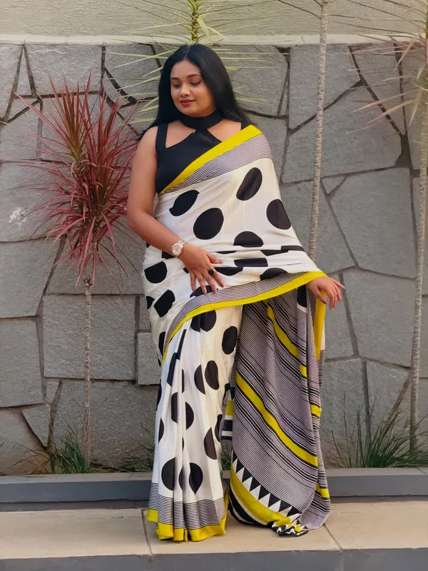 Yellow_And_Cream_Modal_Silk_Saree_For_Women.