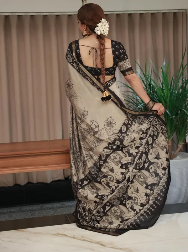 Trending_Black_Maglkari_Dolla_saree_and_designer_pallu.
