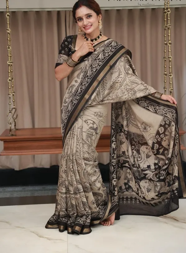 Trending_Black_Maglkari_Dolla_saree_and_designer_pallu.