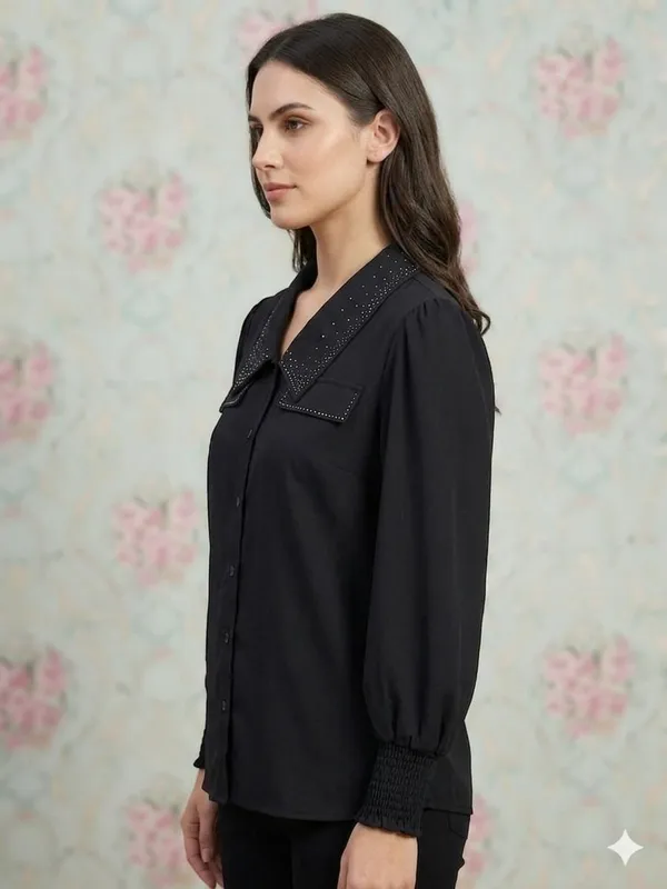 BLACK__CREPE_LONG_TOP