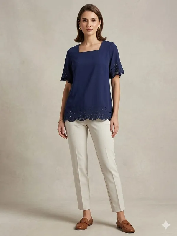 BLUE_GEORGETTE_LONG_TOP
