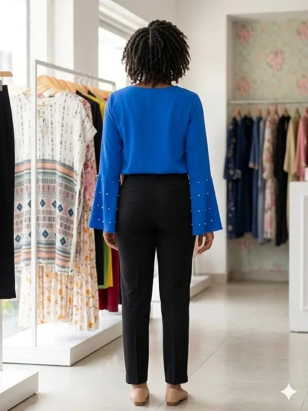 BLUE_GEORGETTE_SHORT_TOP