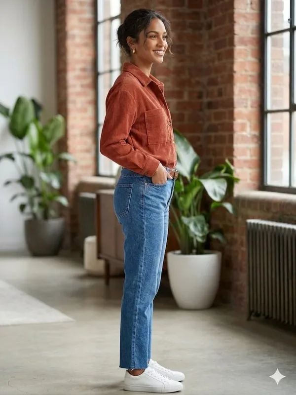 BROWN_COTTON_SHIRT_FOR_LADIES