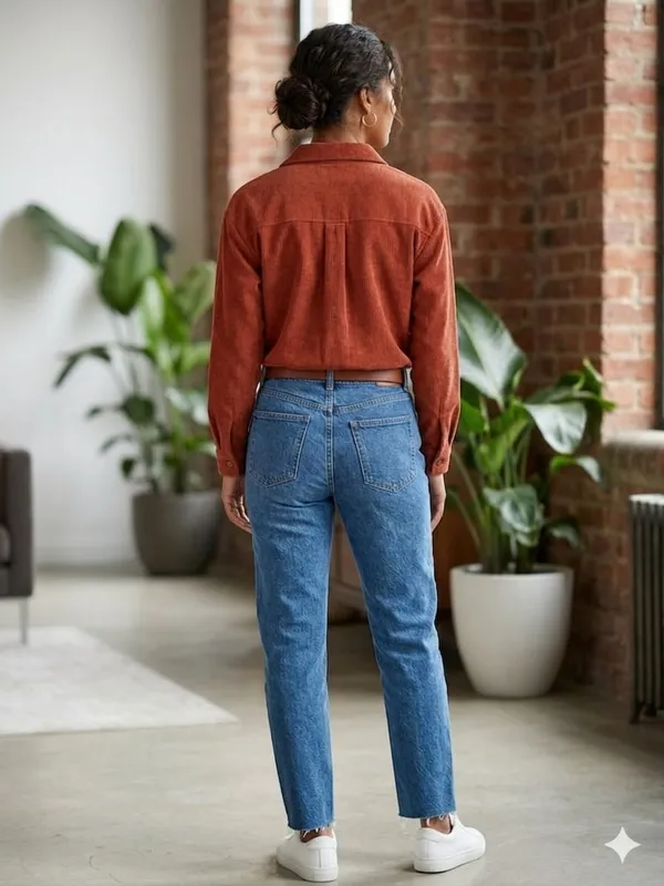 BROWN_COTTON_SHIRT_FOR_LADIES