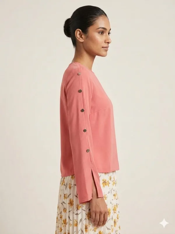 CREPE_BROWN_SHORT_TOP