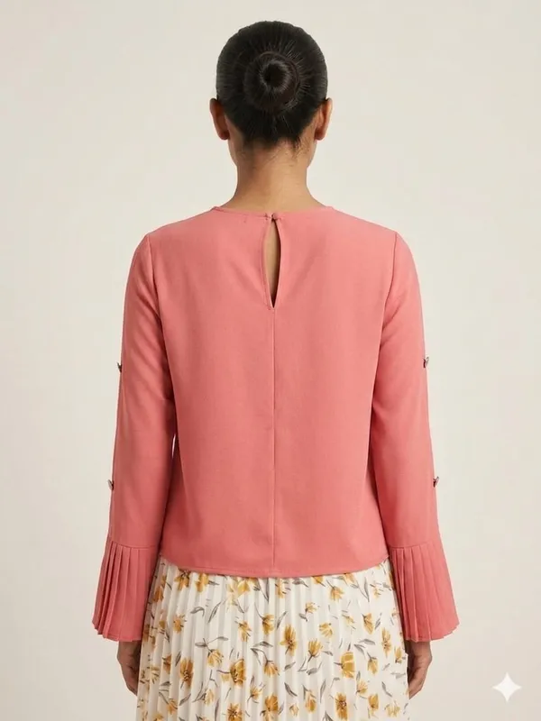 CREPE_BROWN_SHORT_TOP