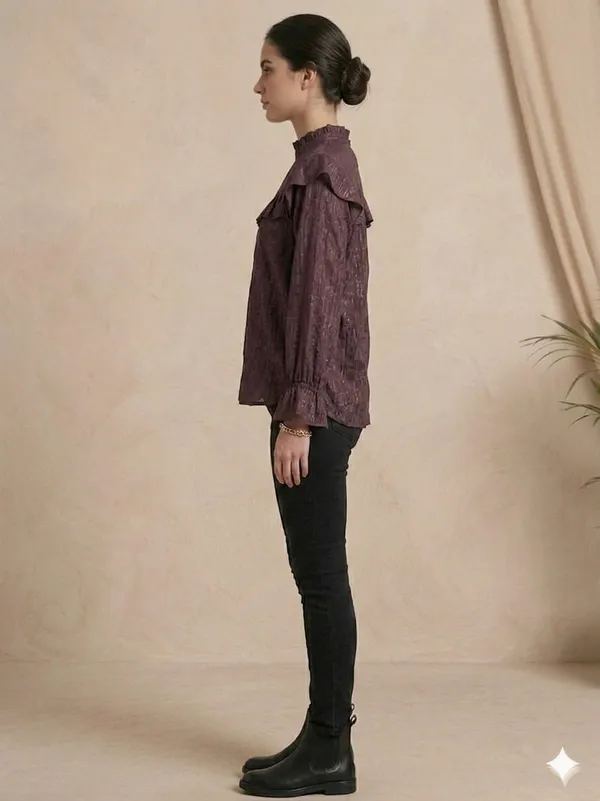 DUSTY_MAROON_CHIFFON_LONGTOP