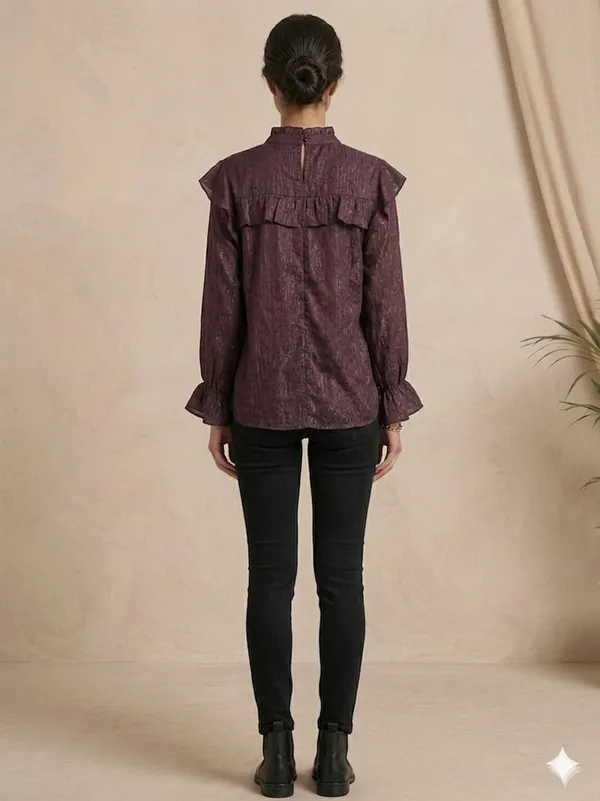 DUSTY_MAROON_CHIFFON_LONGTOP