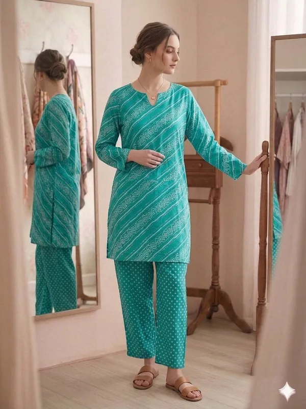 GREEN_COTTON_SHORT_KURTI