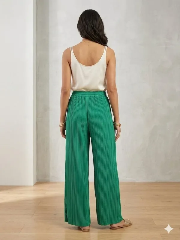 GREEN_LYCRA_PLAZZO_PANT