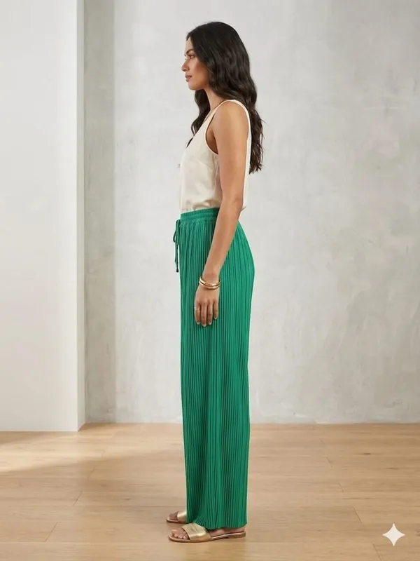 GREEN_LYCRA_PLAZZO_PANT