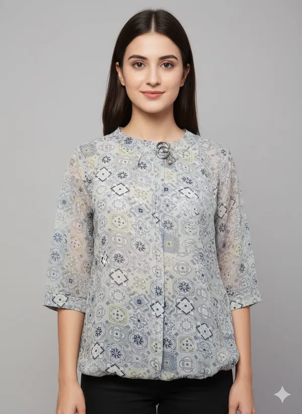 Blue_Printed_Cotton_Korean_Tops_For_Women