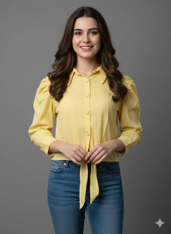 Yellow_Cotton_Korean_Top_For_Women