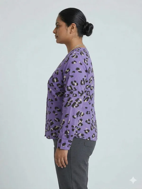 Leopard_Print_V-Neck_Button-Front_Top