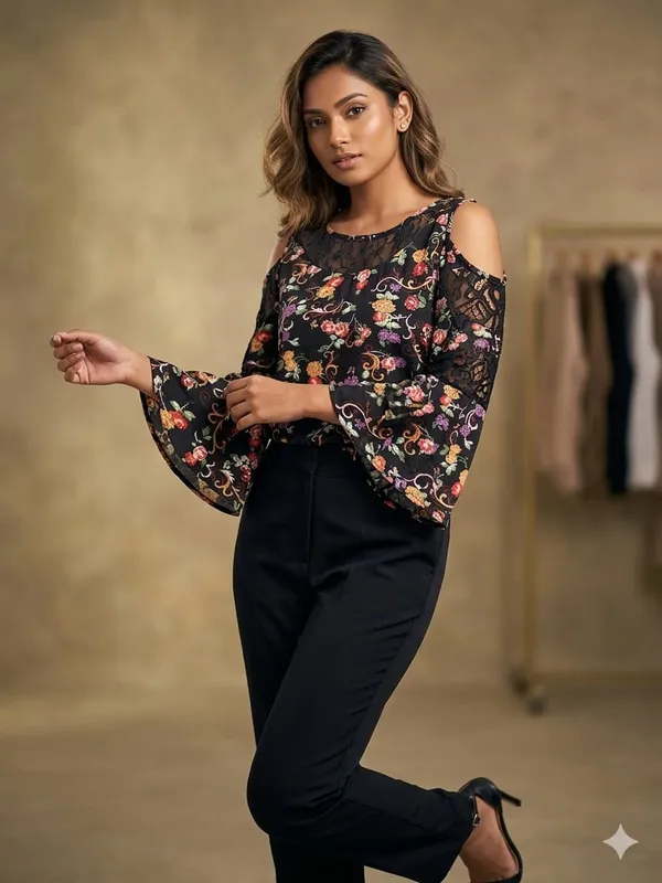 MULTICOLOUR_CREPE_LONG_TOP