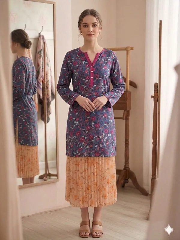 MULTI_COLOUR_GEORGETTE_SHORT_KURTI