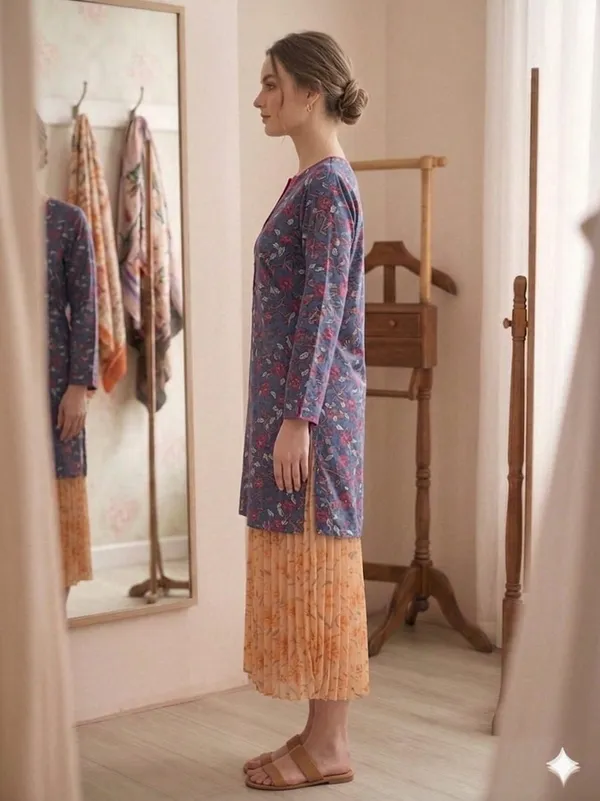 MULTI_COLOUR_GEORGETTE_SHORT_KURTI