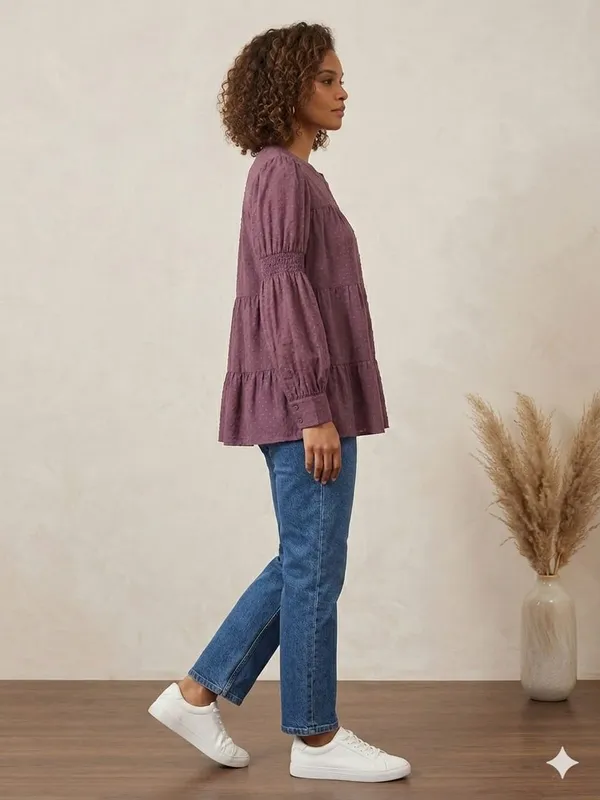 ONION__COLOUR_CHIFFON_PEPLUM_TOP