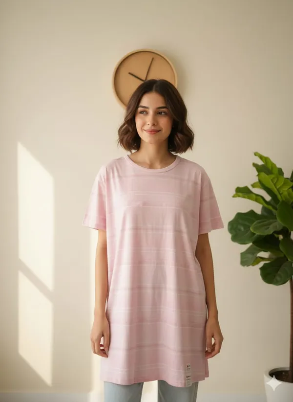 Light_Pink_Cotton_Oversized_T-Shirt_For_Women