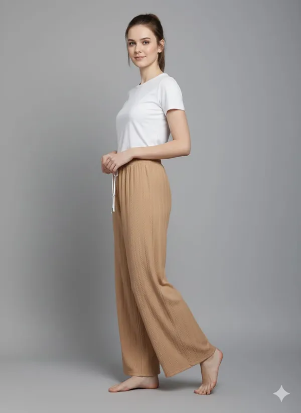 Cream_Brown_Cotton_Premium_&_Elegant_Palazzo_For_Women